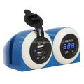 USB CAR Charger Voltmeter Meter LED USB